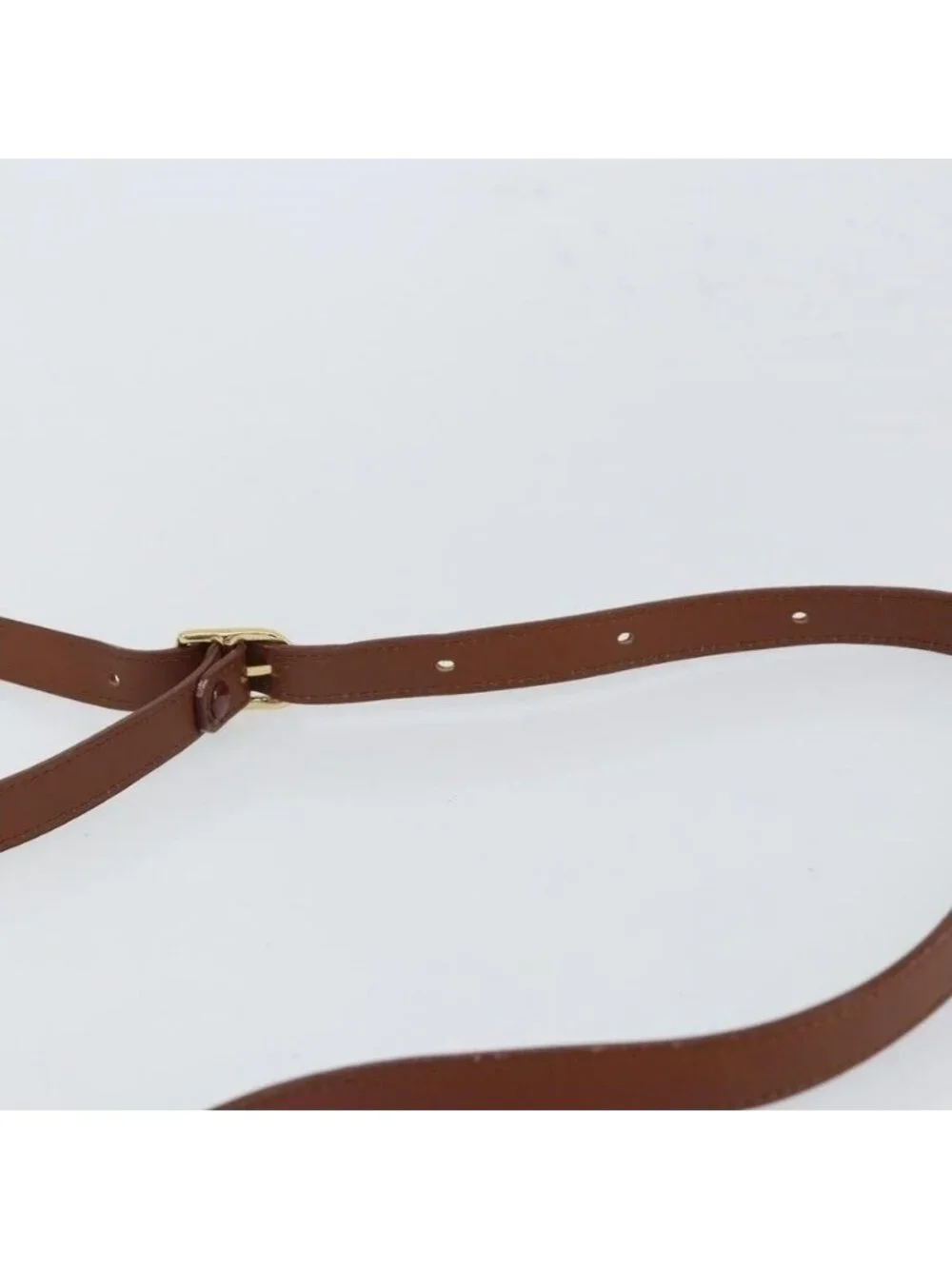 Authentic Burberrys Shoulder Bag Leather Brown Gold - Picture 15 of 16